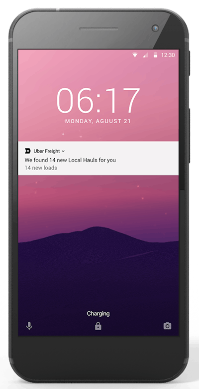 Read about Uber Freight’s announcement earlier today of personalized load push notifications from the app at this link.