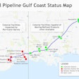 Colonial issued this map of its pipeline closures Thursday.