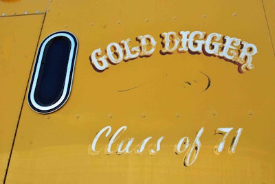 Painted on the side of the sleeper — again, part of the original paint.