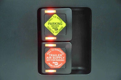 The Intellipark system replaces the traditional push-and-pull switches.