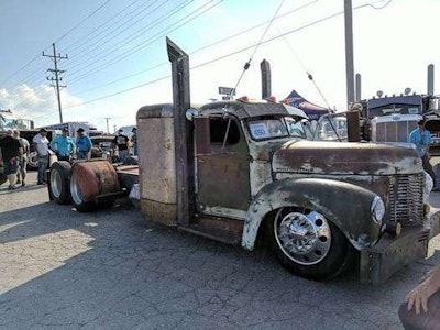 The Pachecosā winning rat rod.