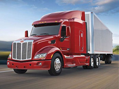 Aerodynamic tractors are bringing higher prices than comparable conventionals, and the Peterbilt 579 is one of the more popular aero models.