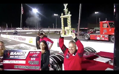 Ricky “Rude” Proffitt made a last-lap pass on his brother, Darren Proffitt, to claim his second win in a row and fifth of the season.