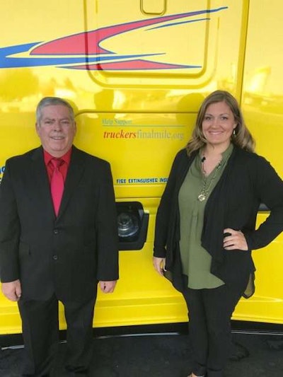 Robert Palm and Nicole Kilborn, COO of OBOL Service