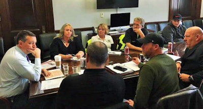 Another view around the table with Senator Cruz.