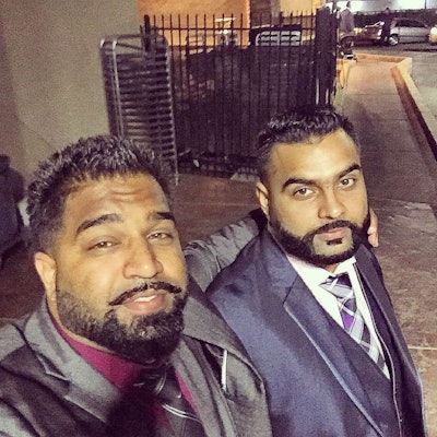 Binda (left) and cousin Sunny Atwal of ABT, Inc.