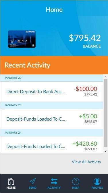 Screenshot from with the Android version of the Comchek Mobile app, also with an iOS version for iPhone users.