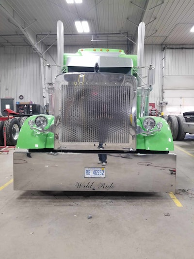 Jeremy Ward, owner of Clare, Mich.-based Wild Ride Express, recently added new headlights, front...