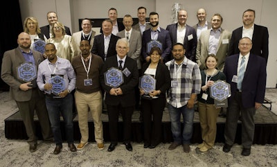 The carrier-of-the-year award winners this year with C.H. Robinson staff.