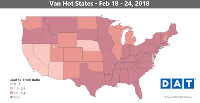 With April 1 and the beginning of stiff ELD mandate enforcement, if capacity tightens the way it did when the mandate’s enforcement began in December, prices could spike again as they did in January. And just as capacity gets tight, demand is expect to surge into Spring; March 31 is also the end of Q1, and shippers will be in a rush to move freight.