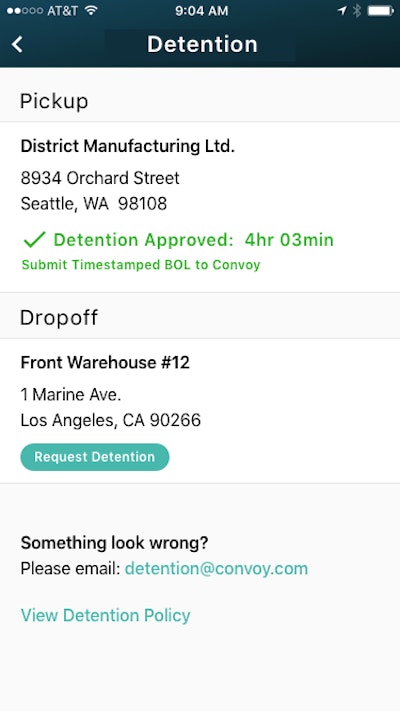 Earlier this year, Convoy introduced an auto-detention pay feature within its app for truckers.