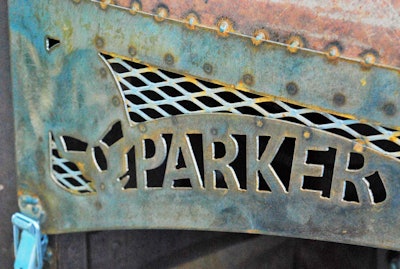 Detail at the edges of the hood.