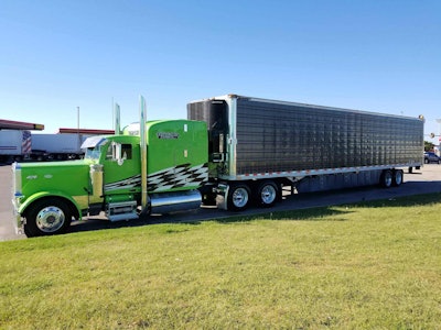 The truck has around 2.9 million miles on it, and the 1999-model Cat 3406E has been rebuilt twice...