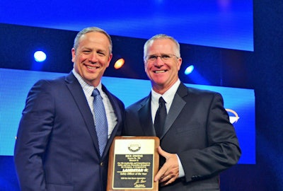 Rick Owens (left) with Landstar President and CEO Jim Gattoni
