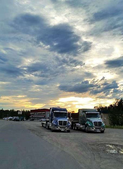Pulled of at Watson Lake, in British Columbia near the province’s northern borders, the group caught a bit of wildlife in the form of, what else …