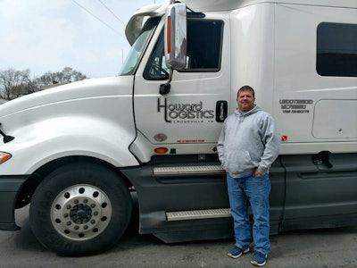 Small fleet owner William Howard, shown with one of his 2017 International ProStars, has been contemplating purchasing a series of used trucks to keep up with freight demand with a regular broker customer. As Howard considers expansion, his principal difficulty is finding available drivers, and his calculation around the choice to buy used takes that into account, since a used truck note would be less of a burden if the rig had to sit for a time.