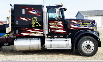 “The DOT usually pull me over at state lines, so I thought I would give them something to read when they are waiting for my paperwork.”