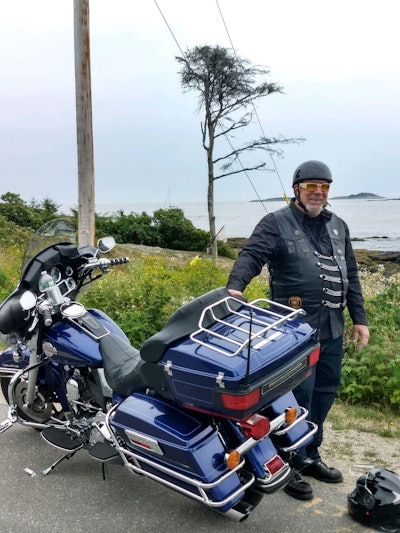 Phil Keith enjoys long road trips on his 2007 Harley-Davidson Ultra Classic. He drove 600 miles each way to the Truckload Carriers Association annual meeting in Florida from his home in Long Beach, Mississippi. He and his wife, Eva, “try to take a month-long vacation every year,” often on his Harley, he says. Once it was a 30-day 6,200-mile trip through the Northwest with seven other motorbiking friends. Last year, he and Eva did an 11-day 3,500-mile bike trip to Maine.