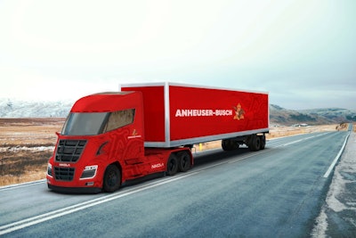 The country’s largest beer maker plans to use the Nikola tractors in its long-haul operation. The company has also reserved 40 Tesla Semis, which it plans to use in more localized routes, it says.