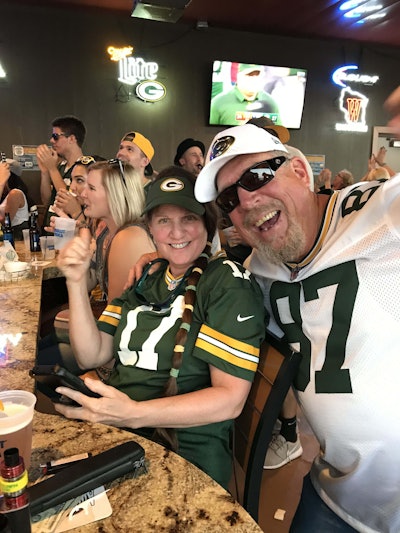 The Keiths consider Green Bay, Wisconsin their second home and are big Packers fans. Keith and Eva are leased to WEL Companies, based near Green Bay. They married in 2000 and settled in Long Beach.