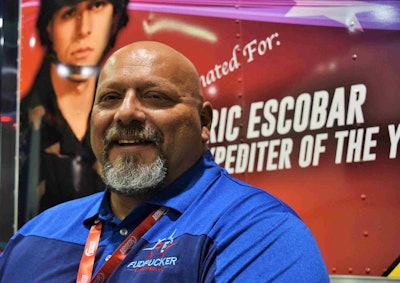 Eric Escobar of Northfield, Mich., Fudpucker Expedited small fleet owner-operator — Escobar hauls in a Class 8 straight truck and owns six cargo vans, employing 10 drivers, all running under the authority of Premium Transportation Logistics.