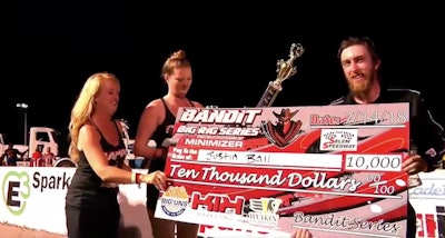 Justin Ball earned the first win of his Minimizer Bandit Big Rig Series racing career after 12 top five finishes in his first 15 races.