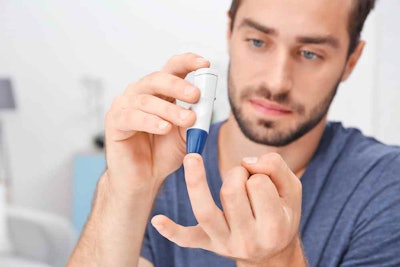 Diabetics are often advised to check blood glucose levels with a meter.