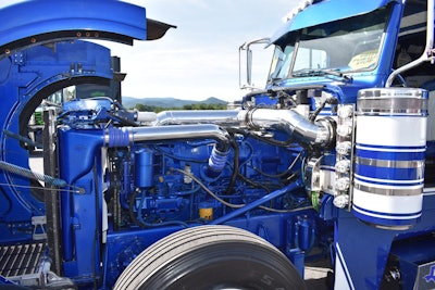 The truck, owned by Equipment Express out of Caldwell, Texas, features a 3406E Cat with an 18-speed.