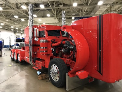 Brandon Avant brought his 2010 Peterbilt 389 back to the show this year after picking up a runner-up finish in Best of Show for Limited Mileage Bobtail last year.