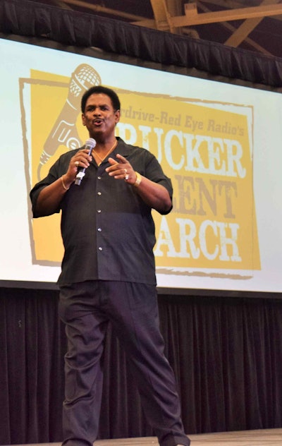 La Vergne, Tenn.-based Ryder Integrated Logistics driver Benford “B.J.” Williams performed his “Tennessee Bluesman” original blues, which was his successful entry in the competition.