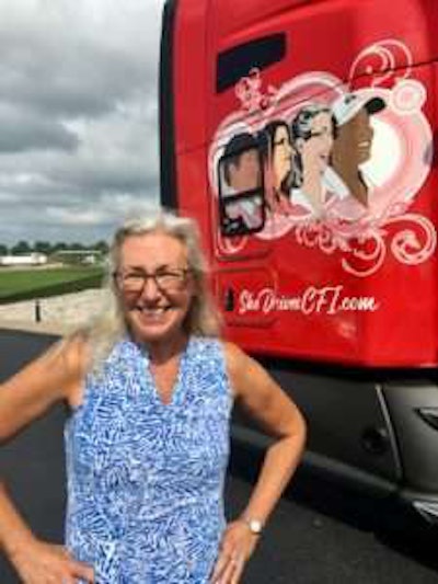 Among four female drivers pictured on the truck is Stephanie Klang, who recently retired and who was a past honoree in Overdrive’s former “Most Beautiful” program recognizing female drivers. The three other CFI female drivers pictured are; Alisha Slaughter of El Paso, Texas; Tanya Lateyice of Albuquerque, N.M.; and Jemcia Turner of Tulsa, Okla.