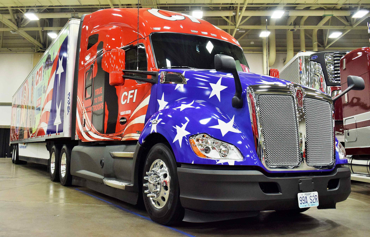 CFI's new military and female-tribute truck wraps | Overdrive