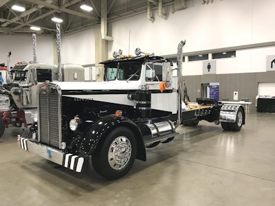 Marty Glomb, vice president of the American Truck Historical Society, owns this 1955 Kenworth conventional, “Pepe.” He has owned it since 1999 and took about 10 years to restore and rebuild it.