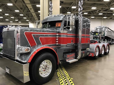 First place: Kaleb Hammett’s 2017 Peterbilt 389. Best Paint is one of several categories Hammett’s Pete placed in, including winning Best of Show in the Working Bobtail class. The rig also earned first-place awards in Bobtail – 2001 and newer and Interior – Cab Only, and second place in Engine. See more on Hammett’s rig from Pride & Polish here, as well as a video from the Mid-America Trucking Show here.