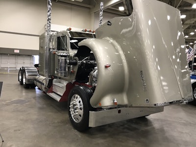 Wes and Christi Hillin out of China Springs, Texas, own this 1984 Kenworth W900A. Under the hood is a Cat 3406B with a 7-speed main and 4-speed auxiliary. It is one of the last 15 Model A glider kits produced.