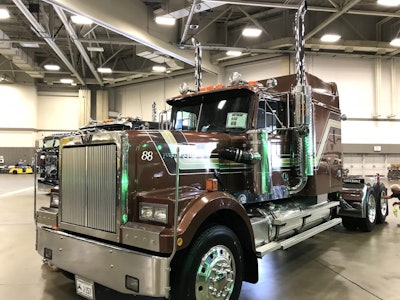 Greg Jenkins is showing his 1988 Western Star at the show. It is all original and in near pristine condition inside and out.