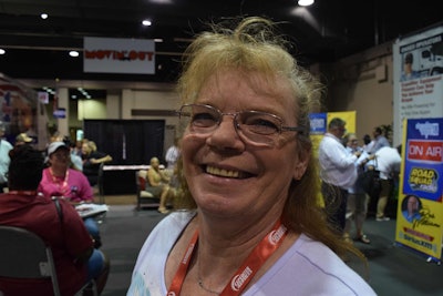 Nancy Hudson from the show floor at the Expo.