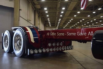 Harwell estimates he’s attended 10 events a year since he put together Service and Sacrifice, having rescued the unit from a field where it’d been parked for quite some time. Most are veterans events, but some truck-show wins — the Workman’s show in Arkansas and an American Truck Historical Society show there as well — have been edifying. The T-bar shown here is a new addition.