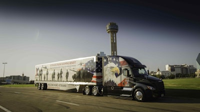 Bradley Wacks' Army-Air Force Exchange 2019 Freightliner Cascadia and 2018 Hyundai van