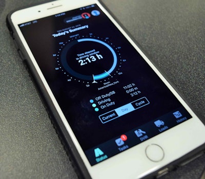 In California intrastate and Canadian rules modes newly added to the ZED ELD, the status display has shifted from a “time remaining” view to one more commensurate with driver’s long interaction with paper logs, says company Director of Sales John Henry.