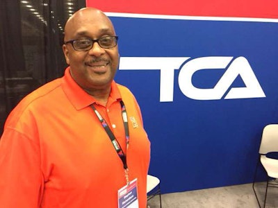 Stephen Richardson of Tennessee-based Big G Express was named Company Driver of the Year in March. He is at TCA’s booth at the Great American Trucking Show to talk with potential candidates for this year’s contest, which opens this fall.
