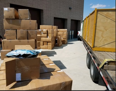 A hotshot carrier was busted this week with more than 1,800 pounds of marijuana. (Wyoming Highway Patrol | Facebook)