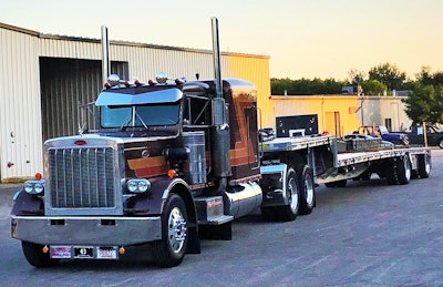 Connecticut-based owner-operator Alex Prifti’s 359 and step deck trailer