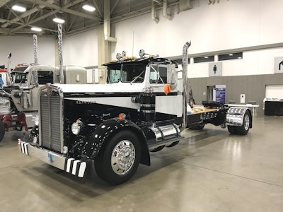 First place: Taylor, Texas-based Marty Glomb’s 1955 Kenworth Conventional, “Pepe.” The rig is unique in that it was one of only a couple hundred Kenworths built in 1955 with an all-aluminum body.