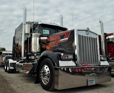 It’s the fourth GBATS in a row for owner-operator Jeff Hall’s Cummins-powered Kenworth Icon 900, mostly stock but for some engine tuning that has it putting 700 hp to the ground. Another exception is stainless steps, side filler panels and tank straps by 12 Ga. Customs.