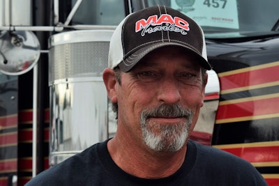 Owner-operator Hall runs leased to 70-truck (give or take) Tralo of Owantonna, Minn., where he also lives “just two miles from the shop,” he says.