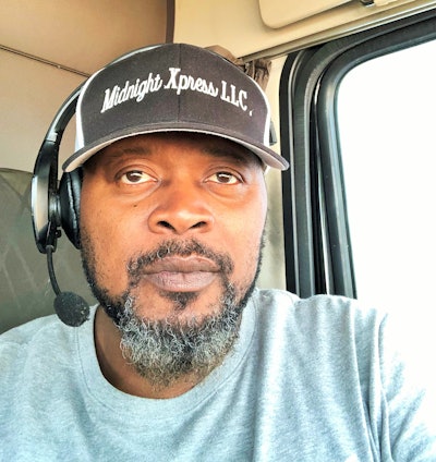 Owner-operator Andre Jackson today.