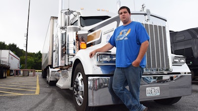 Jeff Aleman, a 26-year-old owner-operator leased to boat-hauling fleet Carthage Marine Transport, bought his 2016 Kenworth Icon W900 early last year after becoming an owner-operator the year prior. He says he hopes to get his own authority and run a small fleet.