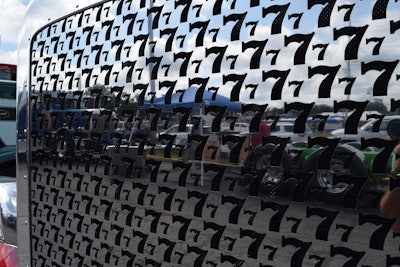 What’s with the 777 cutouts in the grille, front bumper and hub covers? In addition to resembling a slot machine pull and playing into DeSantis’ gambler theme, the numbers also happen to be the last, unique digits of the truck’s VIN.