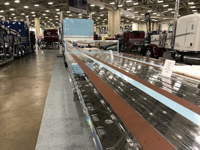 Despite being a working truck and trailer, the Basses keep the Fontaine Infinity step deck polished as much as possible. Robbie says that hauling wind turbines, axles and more makes it a challenge to keep polished.